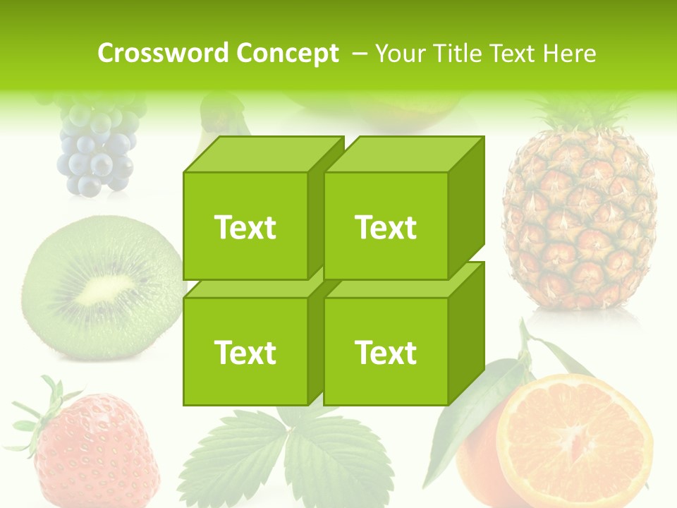 Organic Blue Still Life PowerPoint Template