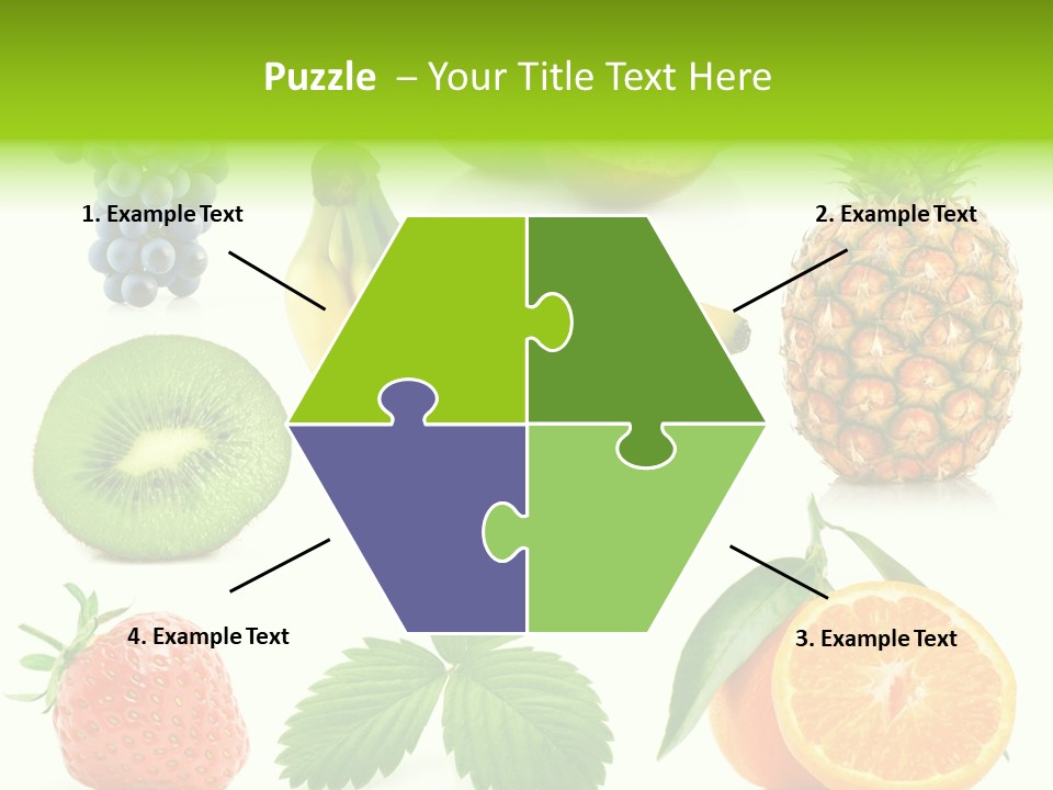 Organic Blue Still Life PowerPoint Template