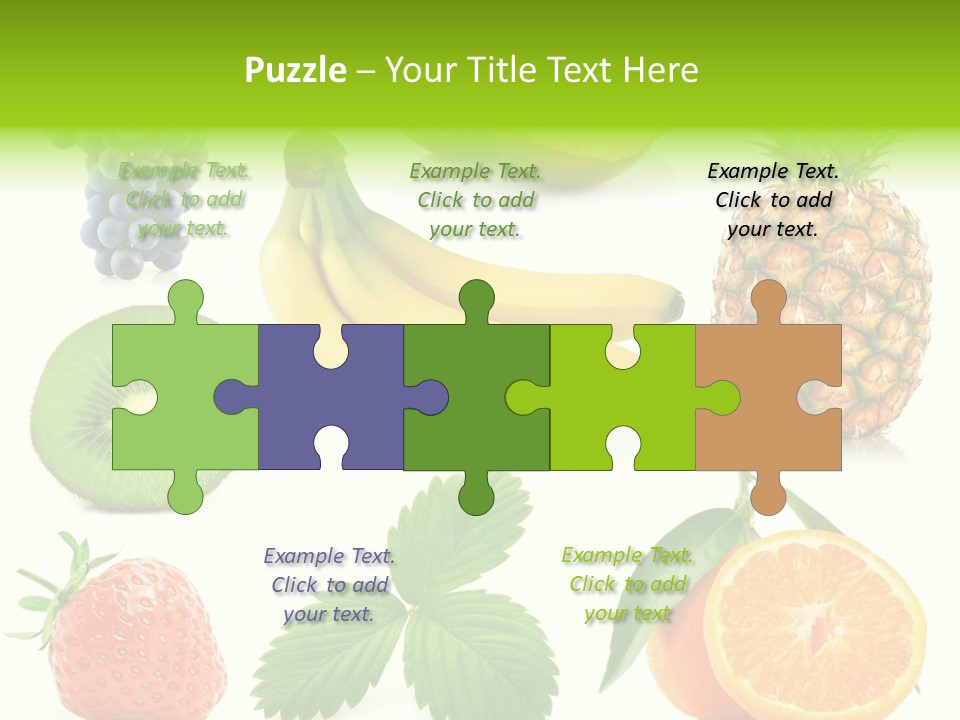 Organic Blue Still Life PowerPoint Template