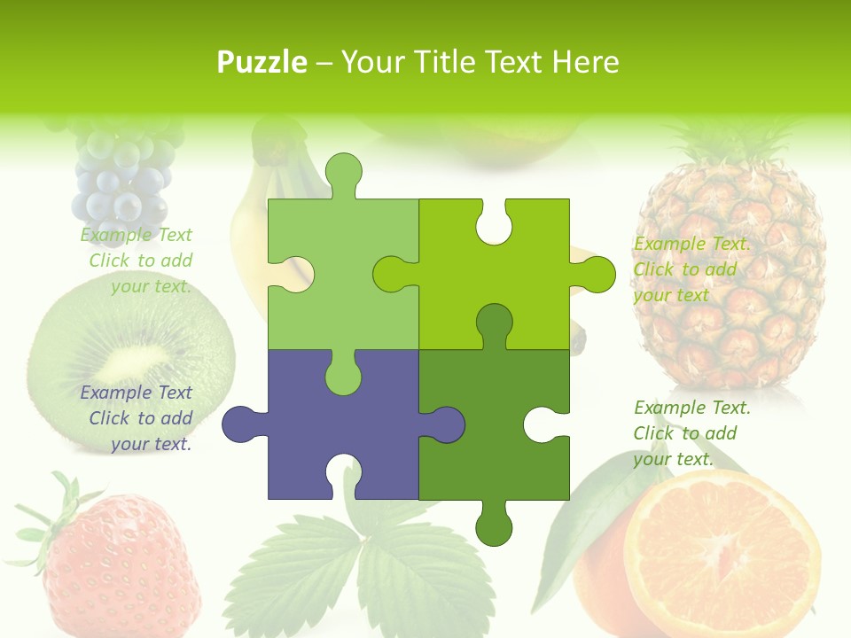 Organic Blue Still Life PowerPoint Template