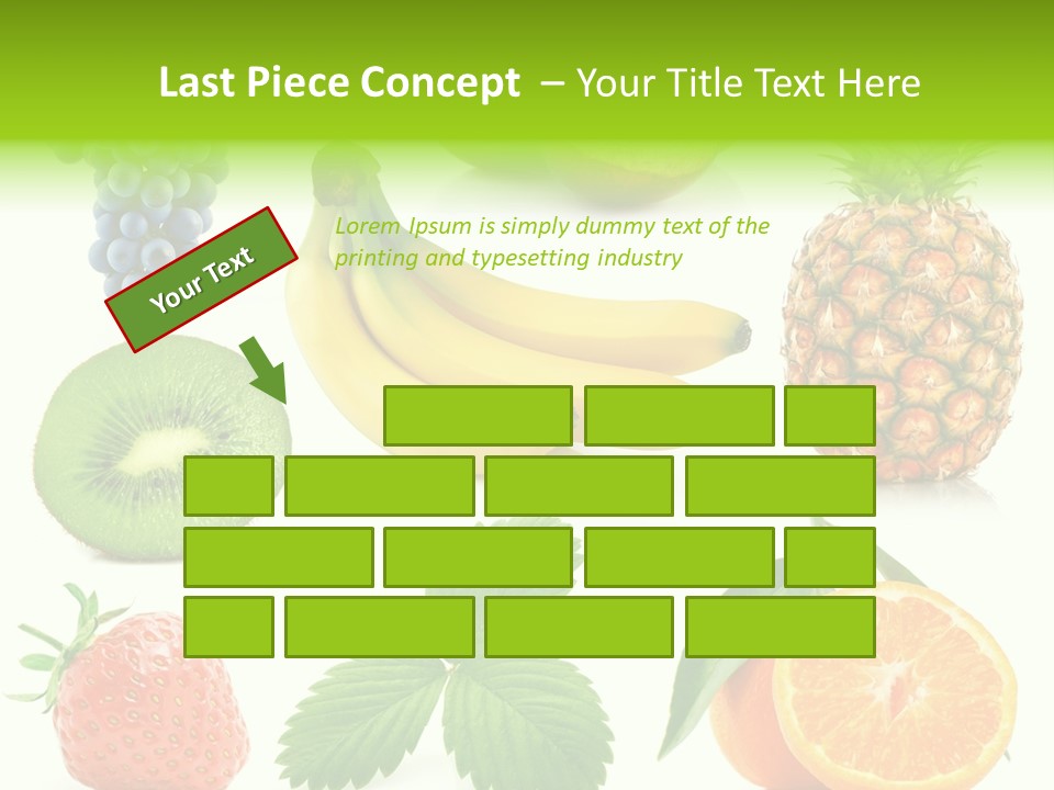 Organic Blue Still Life PowerPoint Template