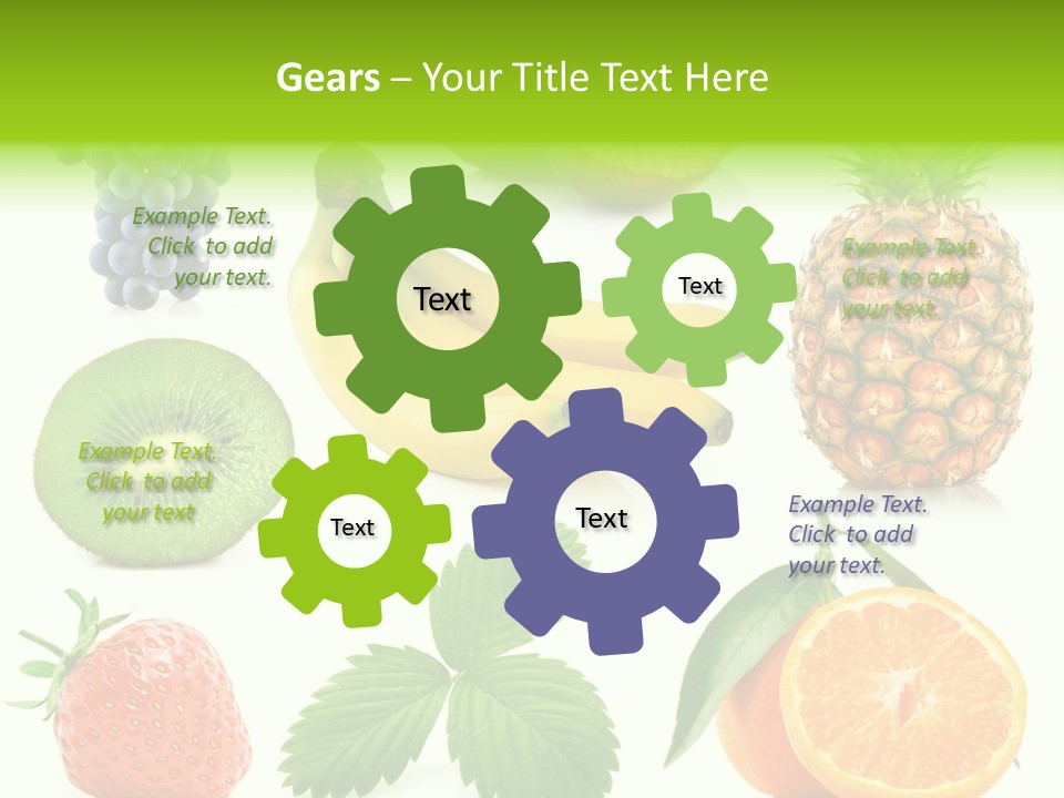 Organic Blue Still Life PowerPoint Template