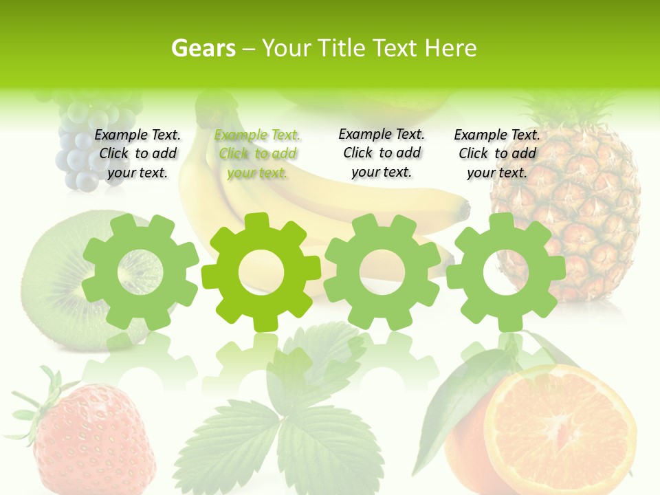 Organic Blue Still Life PowerPoint Template