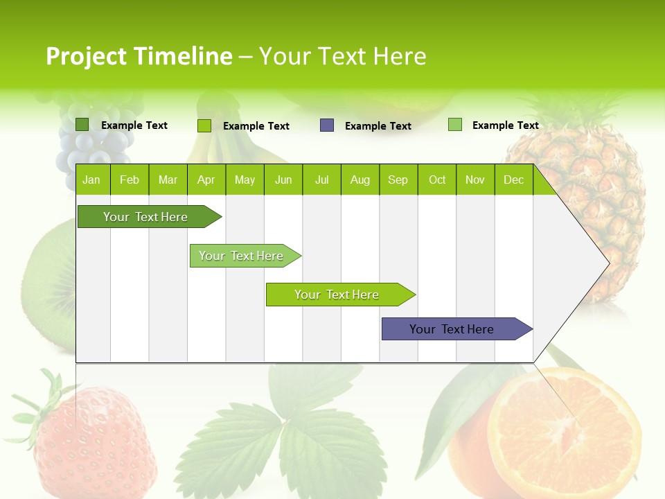 Organic Blue Still Life PowerPoint Template