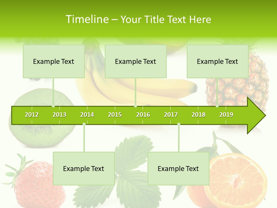 Organic Blue Still Life PowerPoint Template