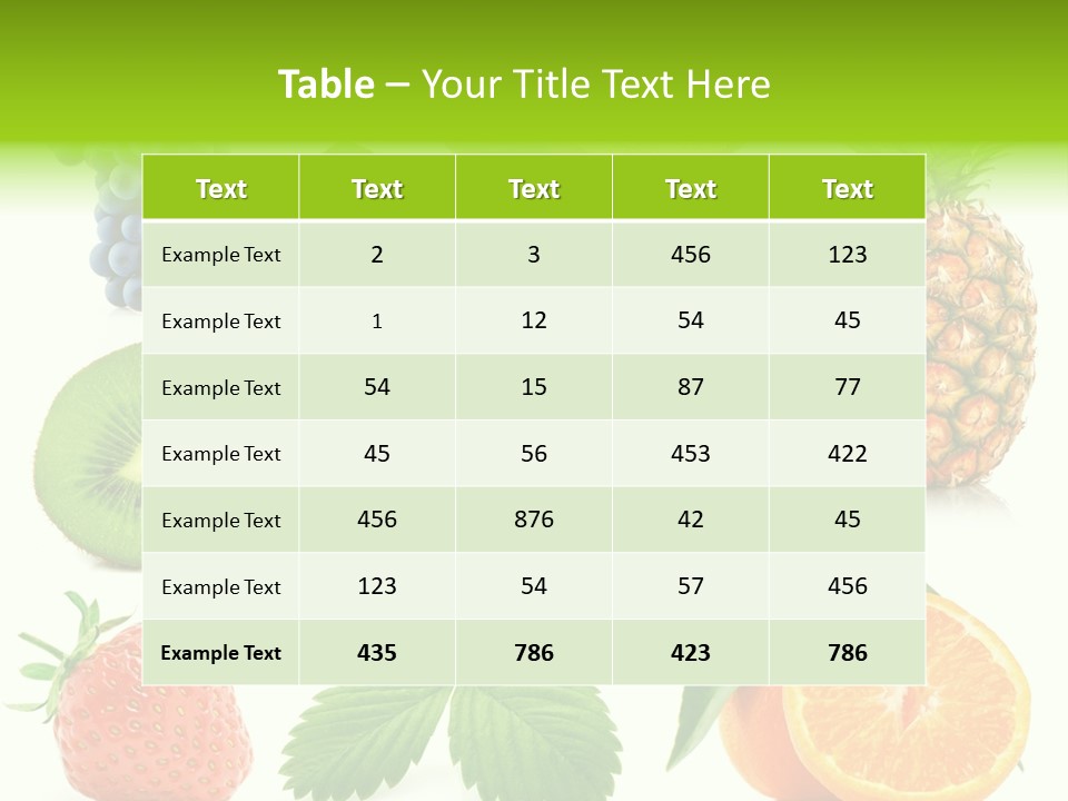 Organic Blue Still Life PowerPoint Template