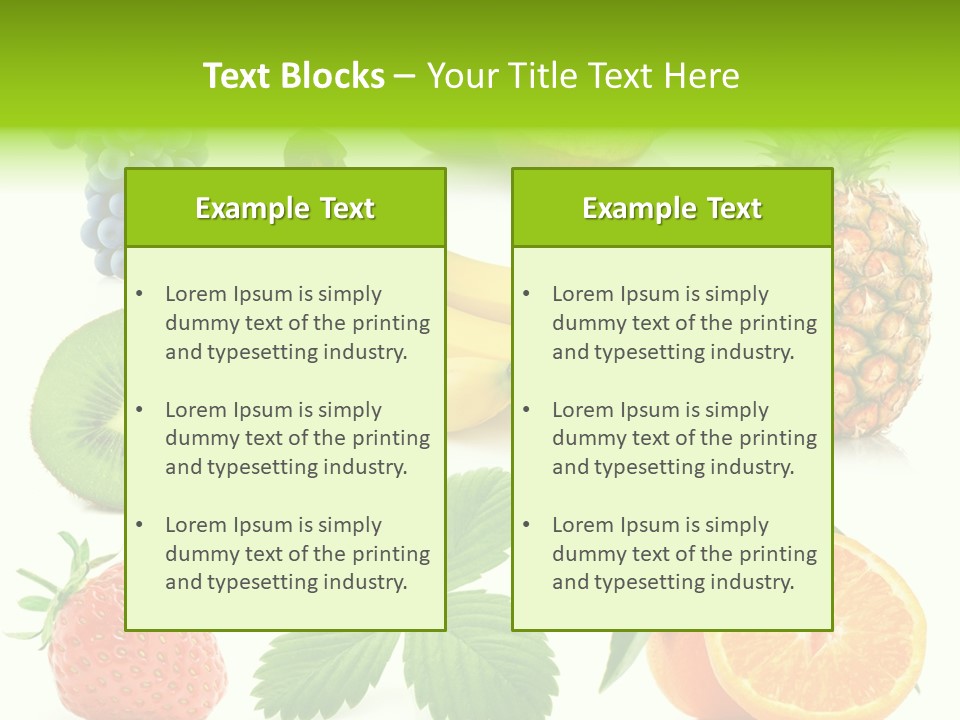 Organic Blue Still Life PowerPoint Template