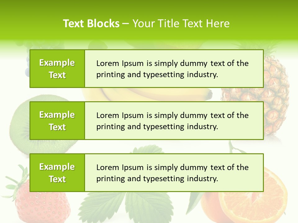 Organic Blue Still Life PowerPoint Template