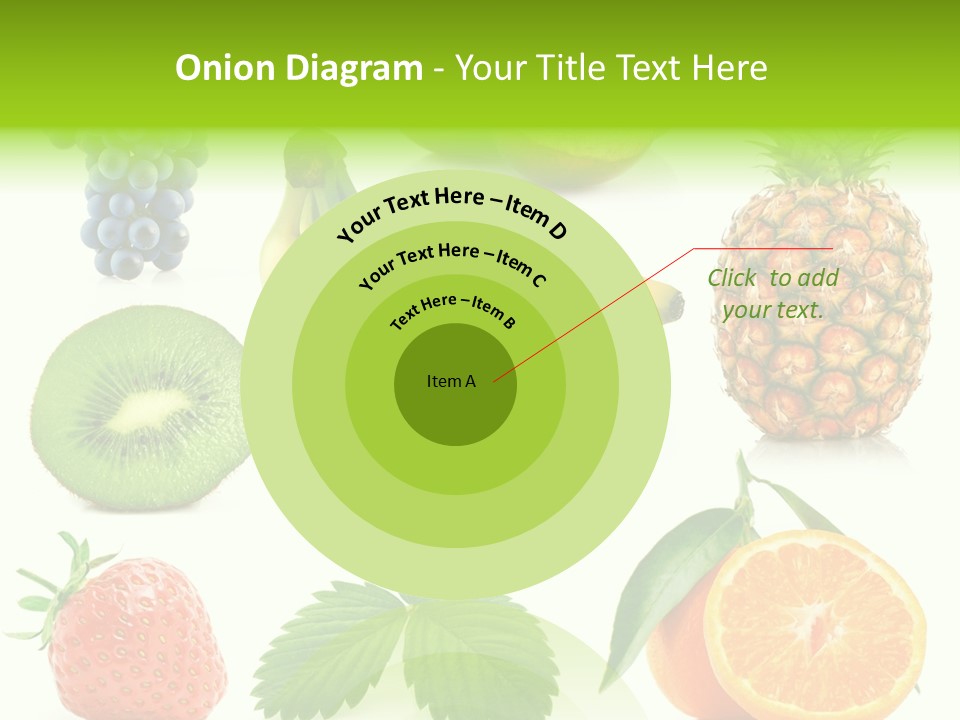 Organic Blue Still Life PowerPoint Template