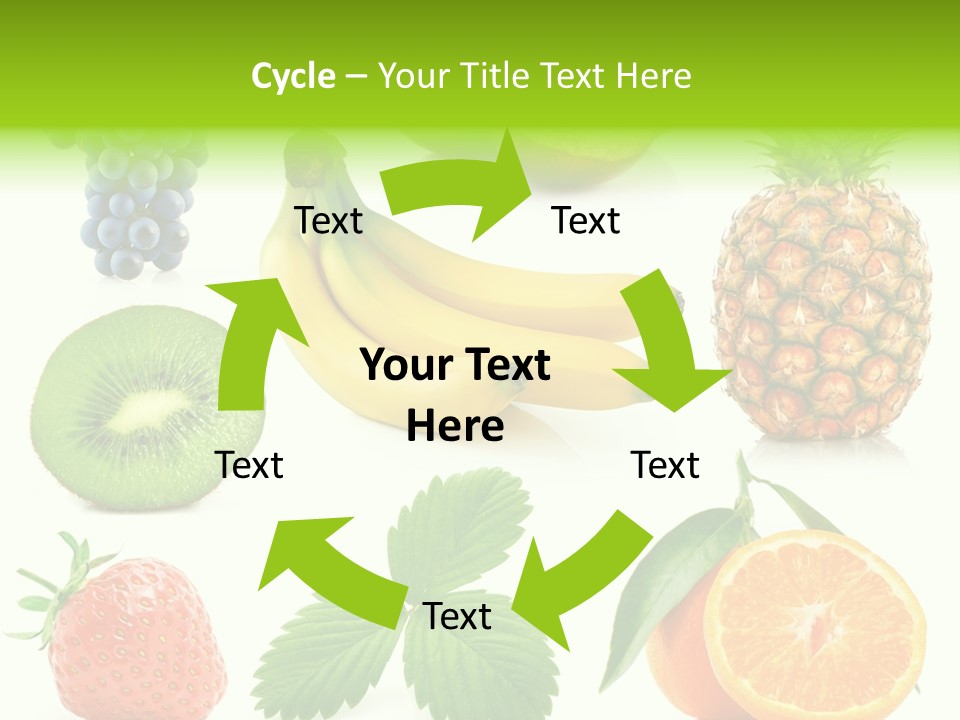 Organic Blue Still Life PowerPoint Template