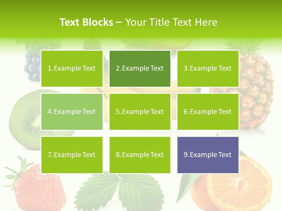 Organic Blue Still Life PowerPoint Template