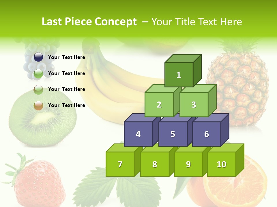 Organic Blue Still Life PowerPoint Template