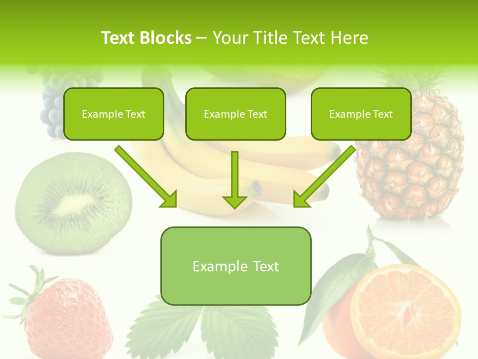 Organic Blue Still Life PowerPoint Template