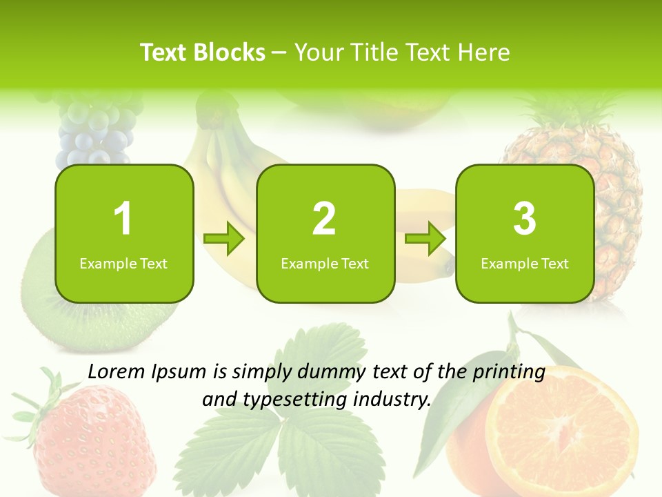 Organic Blue Still Life PowerPoint Template