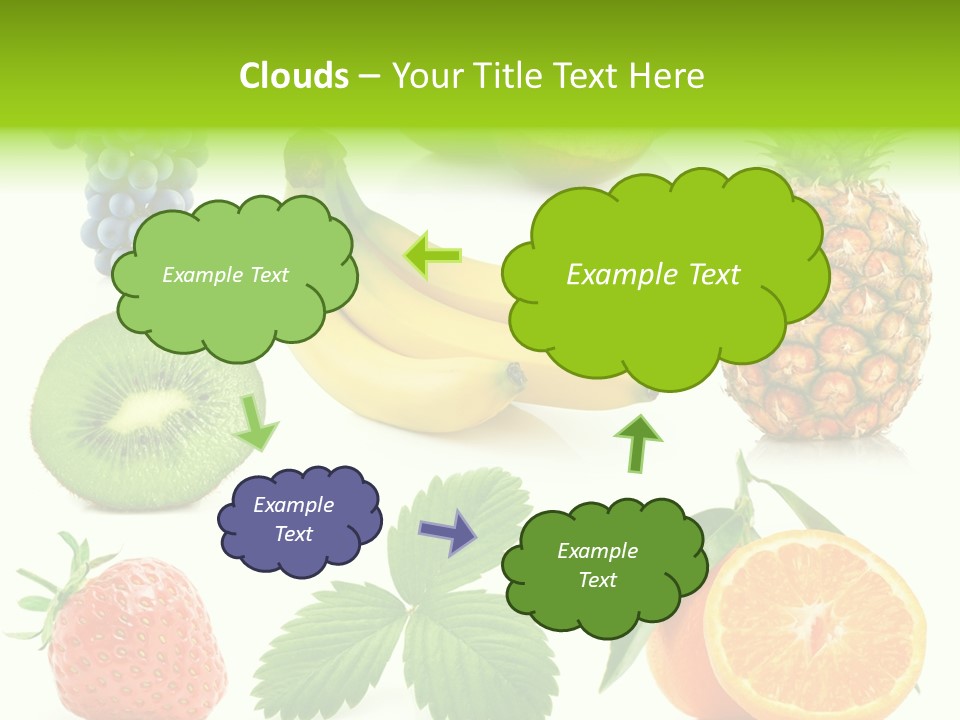 Organic Blue Still Life PowerPoint Template