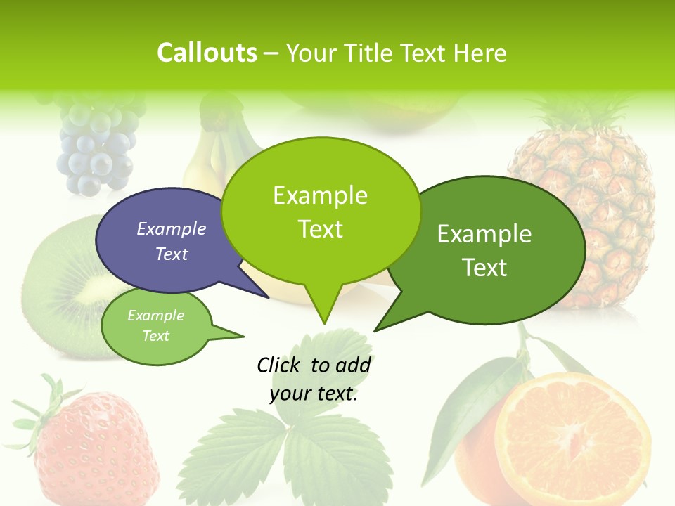 Organic Blue Still Life PowerPoint Template