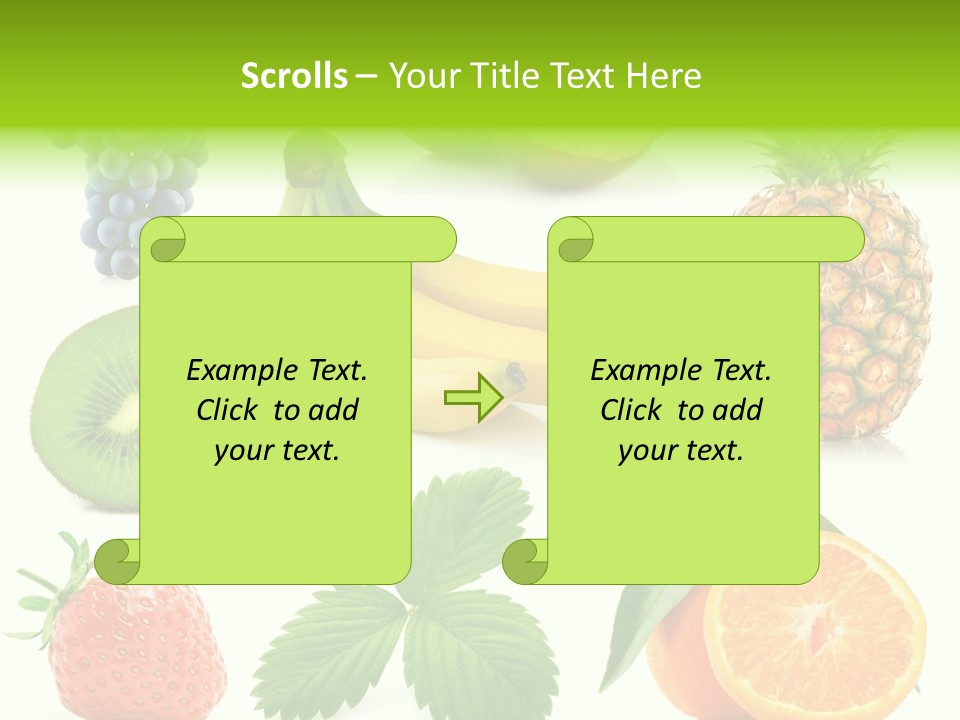 Organic Blue Still Life PowerPoint Template