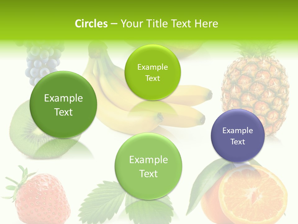 Organic Blue Still Life PowerPoint Template