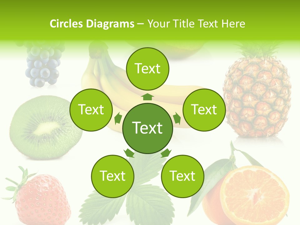 Organic Blue Still Life PowerPoint Template