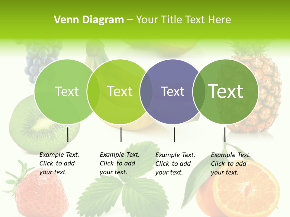 Organic Blue Still Life PowerPoint Template