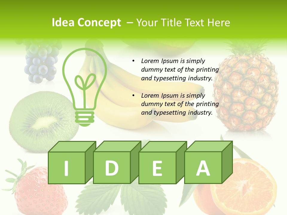 Organic Blue Still Life PowerPoint Template