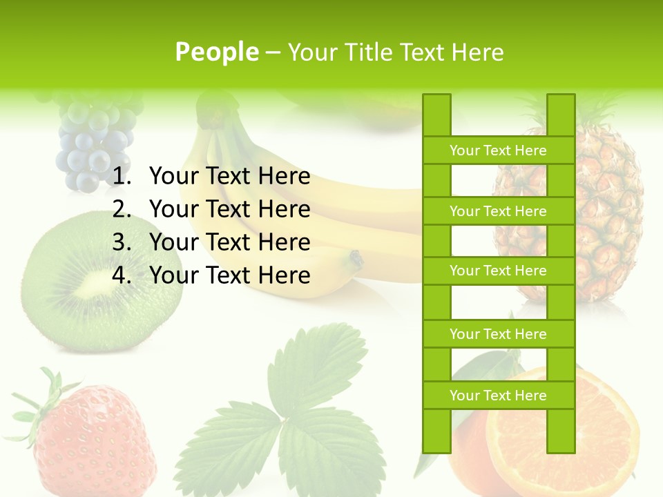 Organic Blue Still Life PowerPoint Template