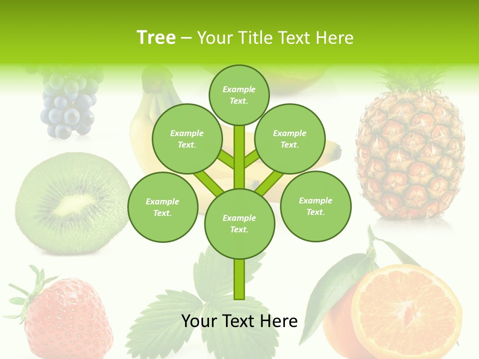 Organic Blue Still Life PowerPoint Template