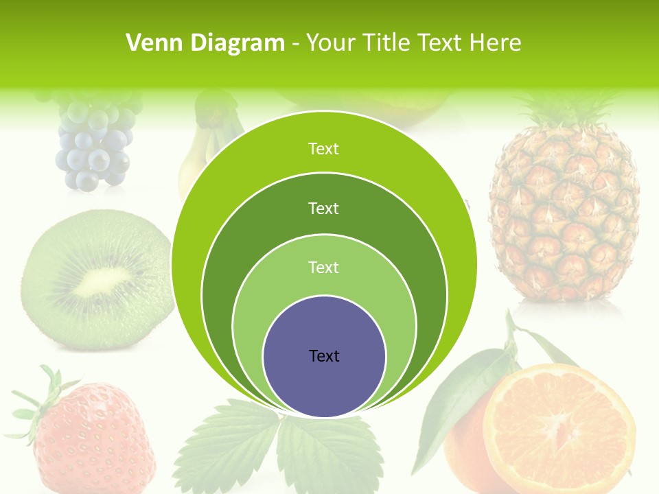 Organic Blue Still Life PowerPoint Template