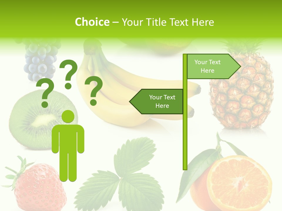 Organic Blue Still Life PowerPoint Template