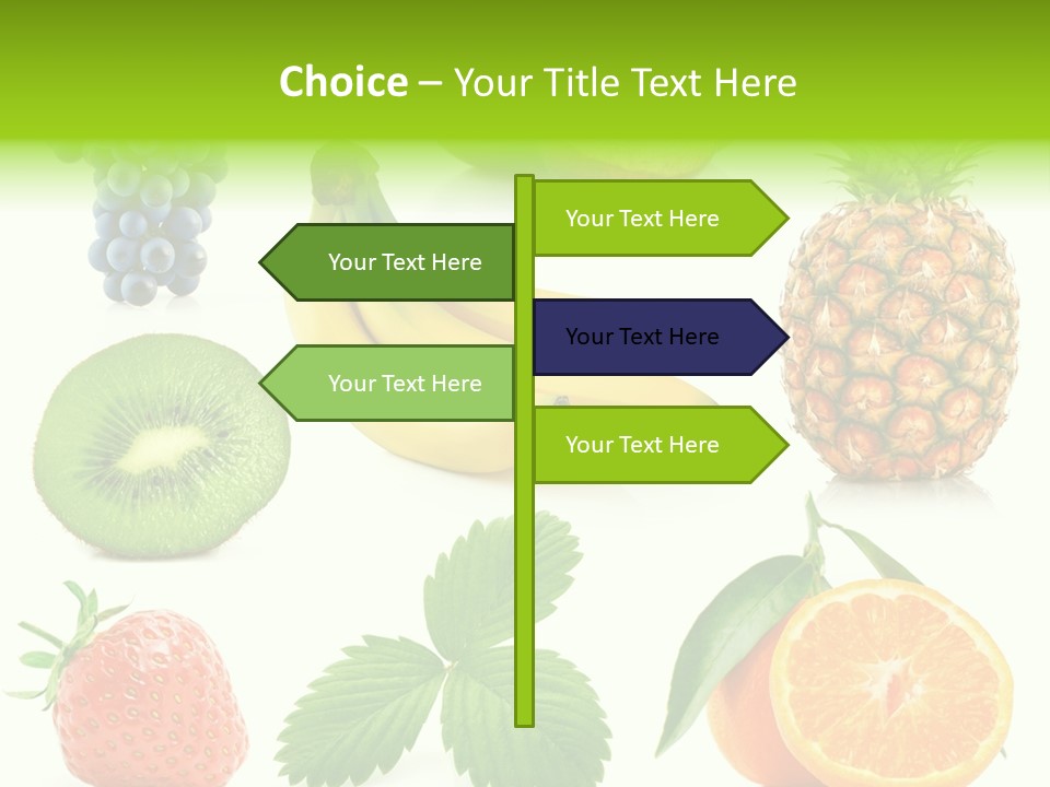 Organic Blue Still Life PowerPoint Template