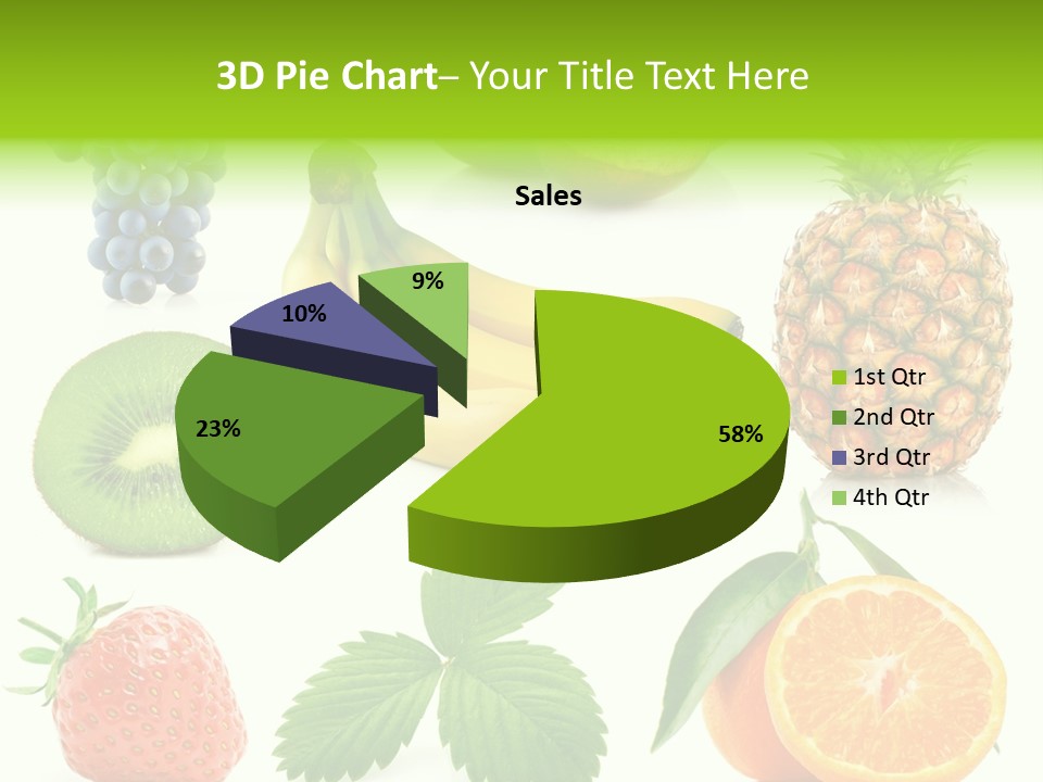 Organic Blue Still Life PowerPoint Template