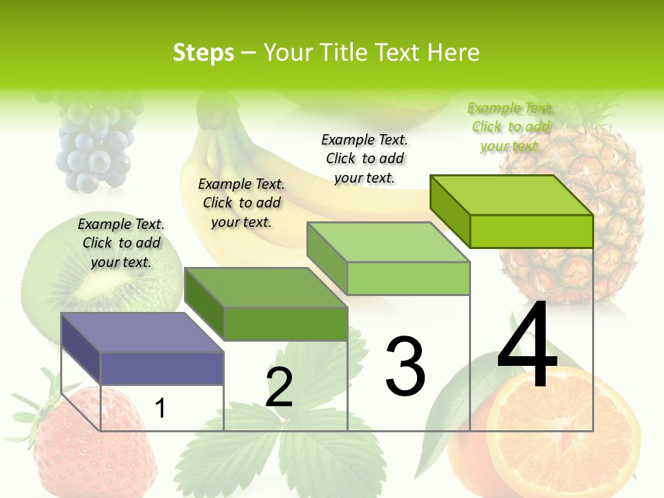 Organic Blue Still Life PowerPoint Template