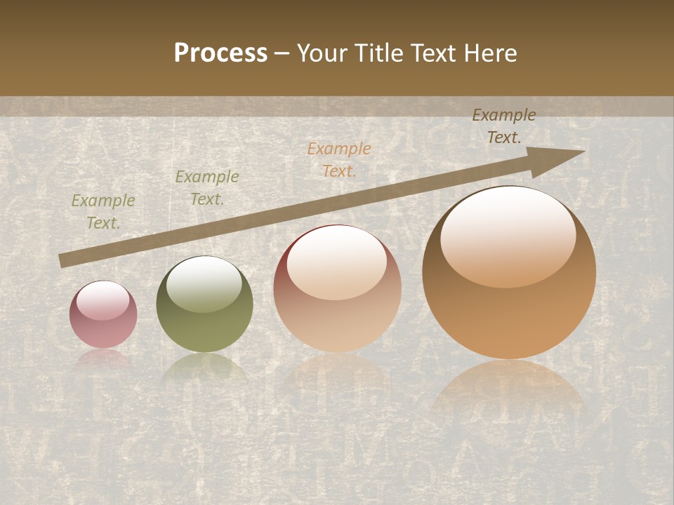 Background Brown Alphabet PowerPoint Template