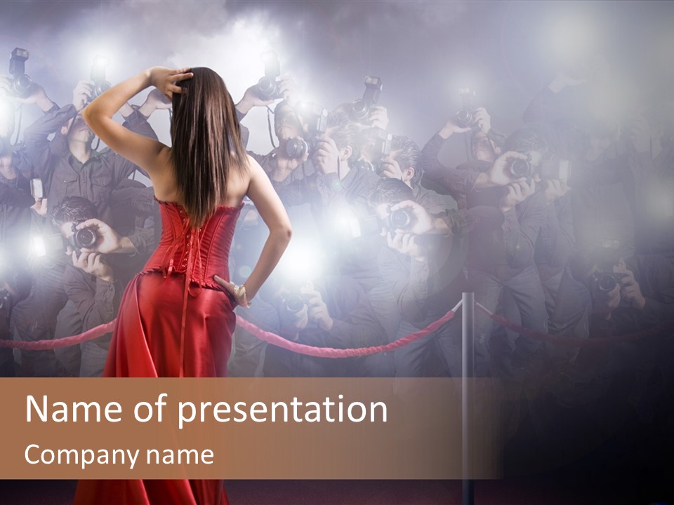 Girl Beauty Gala PowerPoint Template