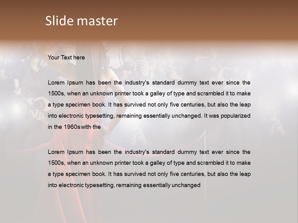 Girl Beauty Gala PowerPoint Template