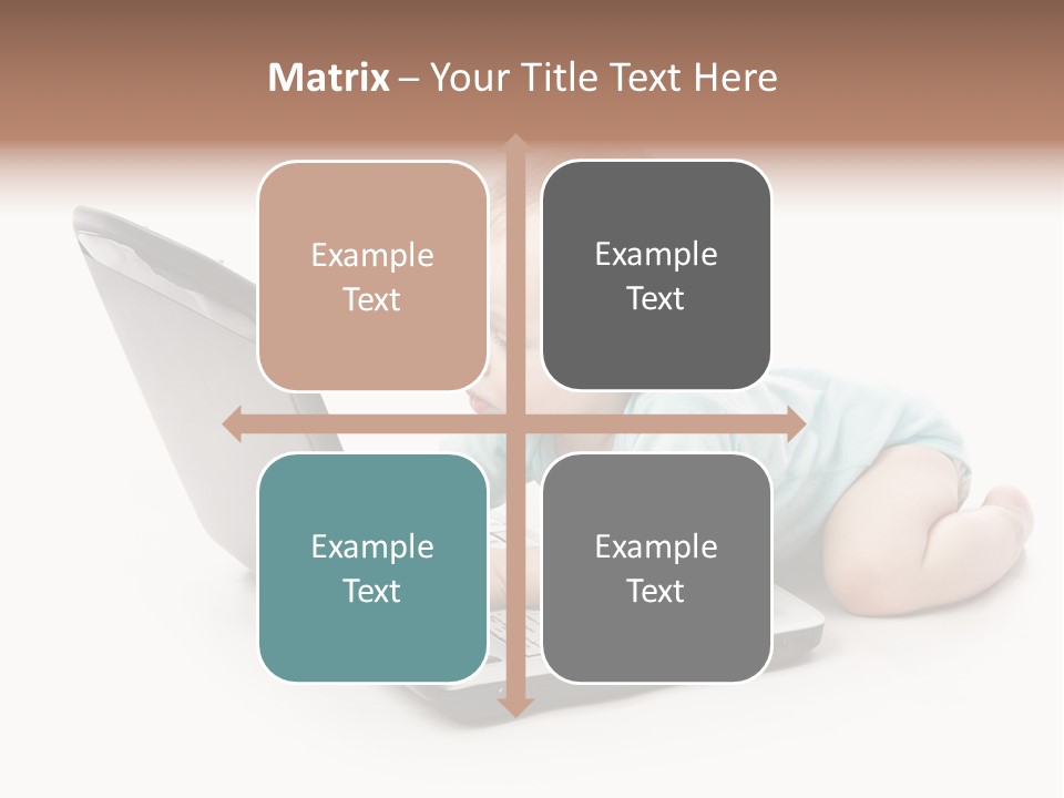 Business Using Girl PowerPoint Template