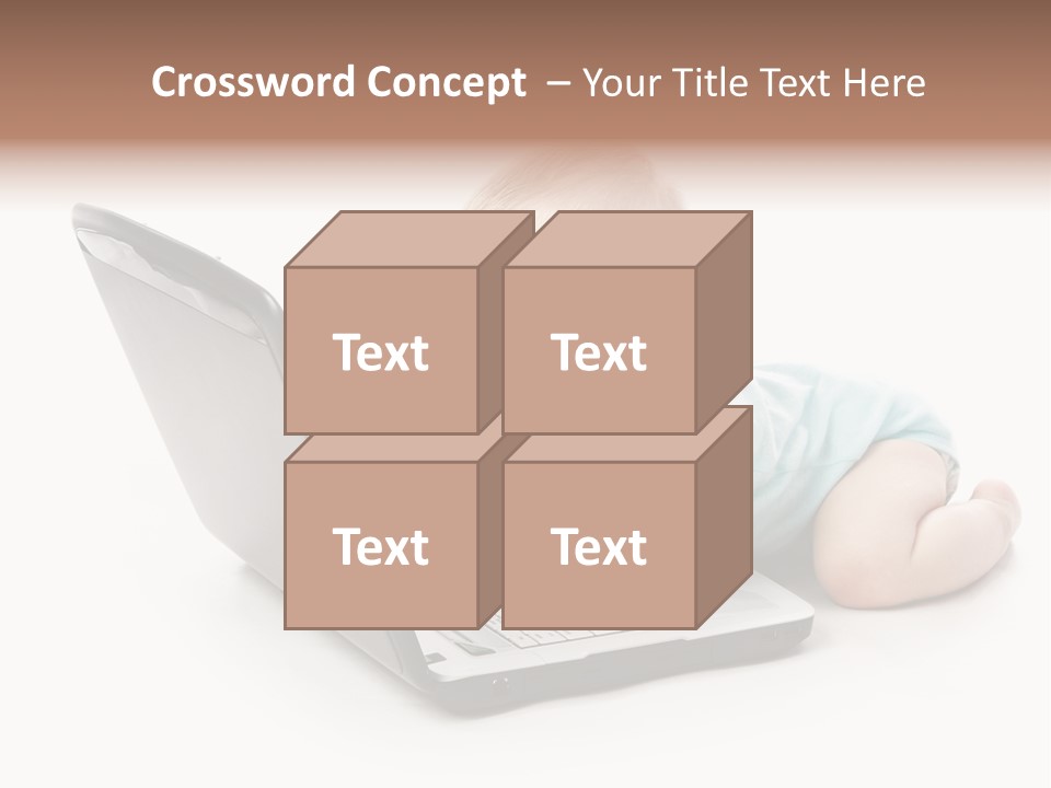 Business Using Girl PowerPoint Template