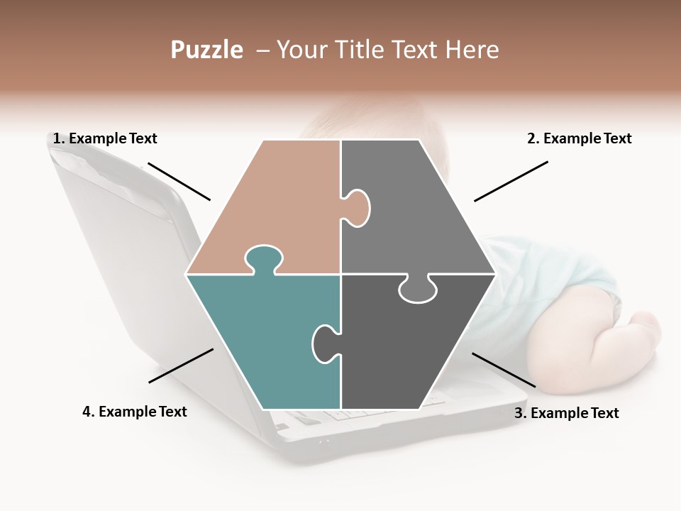 Business Using Girl PowerPoint Template