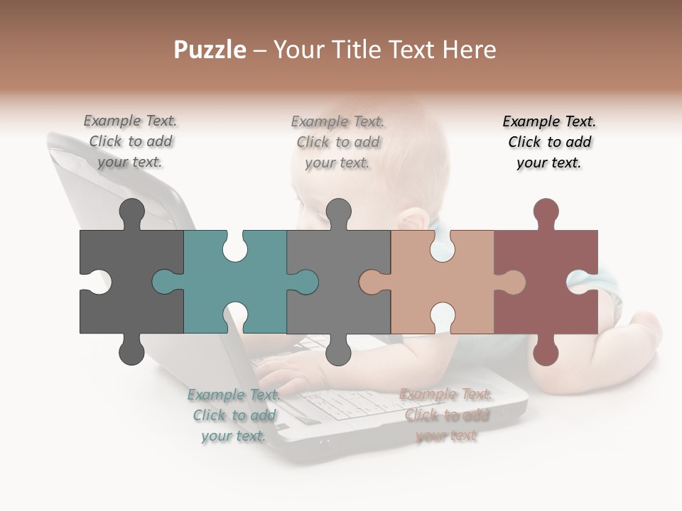 Business Using Girl PowerPoint Template