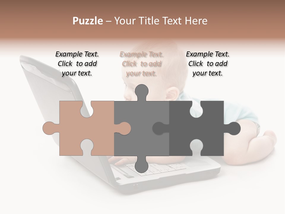 Business Using Girl PowerPoint Template