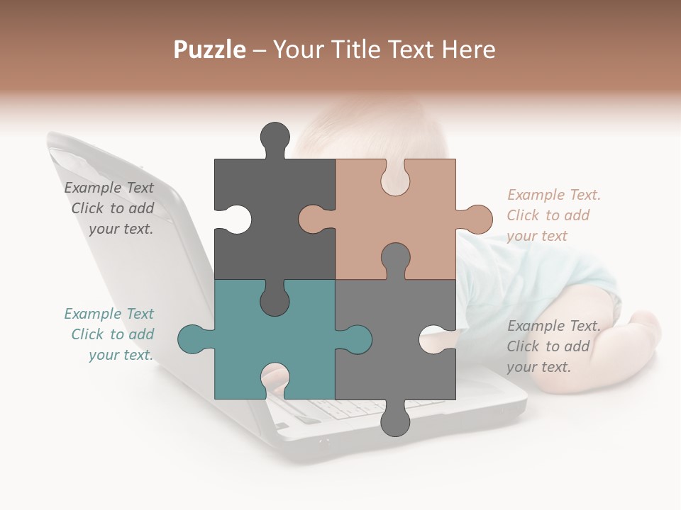 Business Using Girl PowerPoint Template