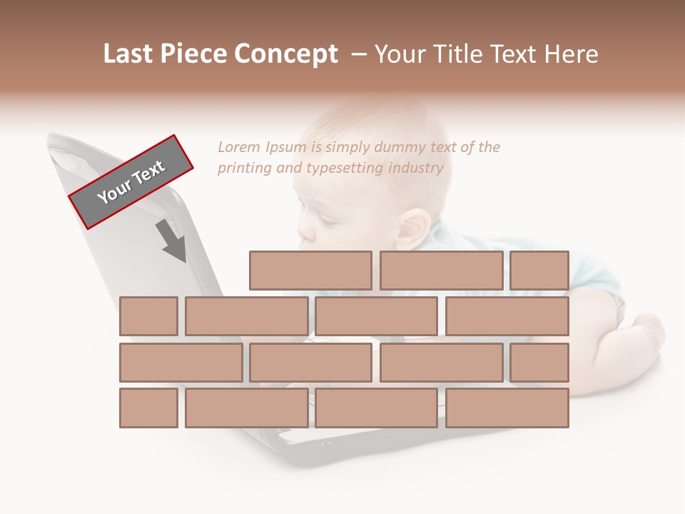 Business Using Girl PowerPoint Template