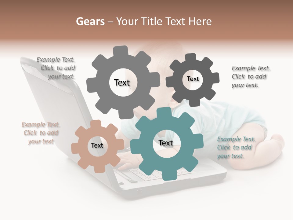 Business Using Girl PowerPoint Template