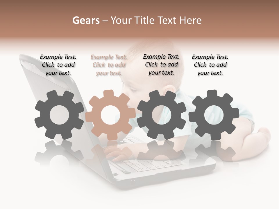 Business Using Girl PowerPoint Template