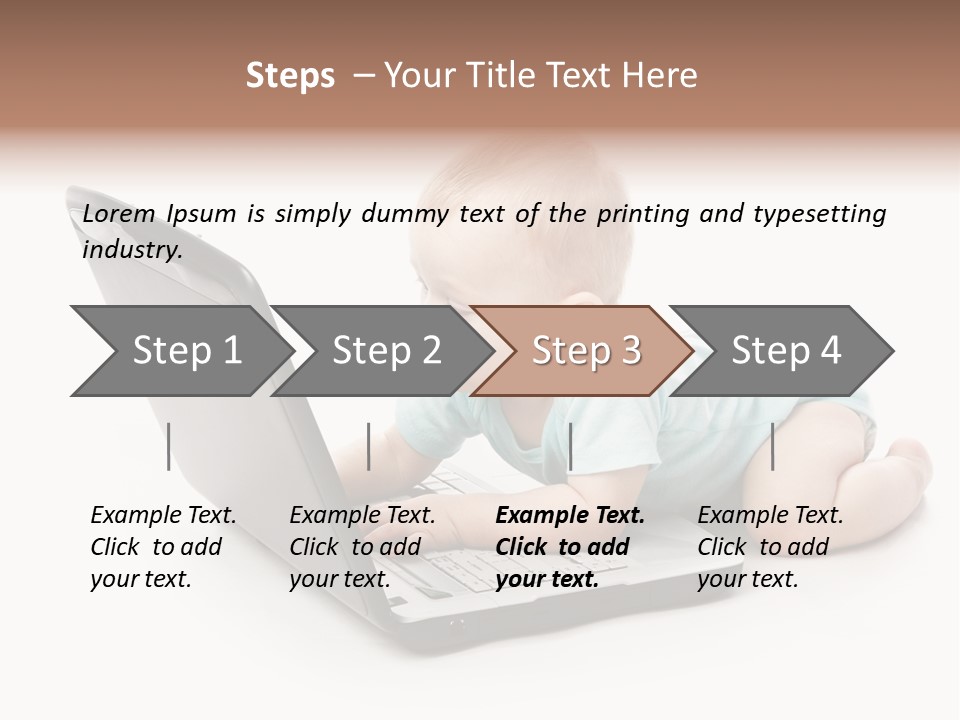 Business Using Girl PowerPoint Template