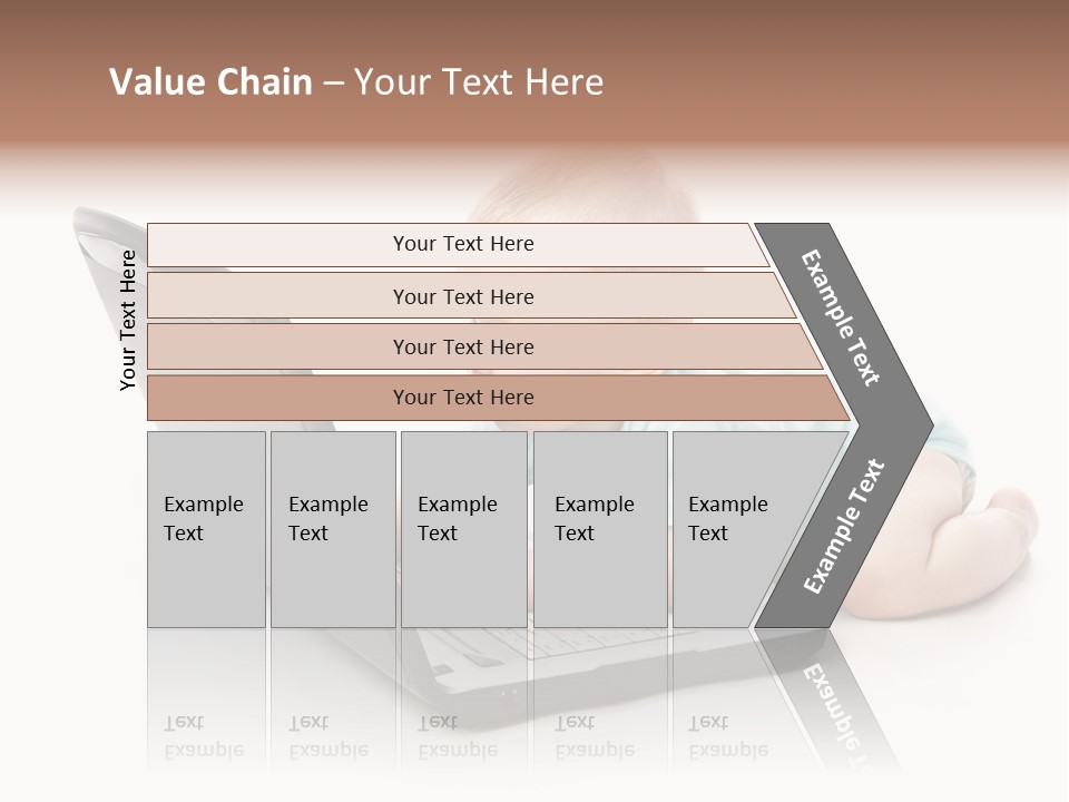 Business Using Girl PowerPoint Template