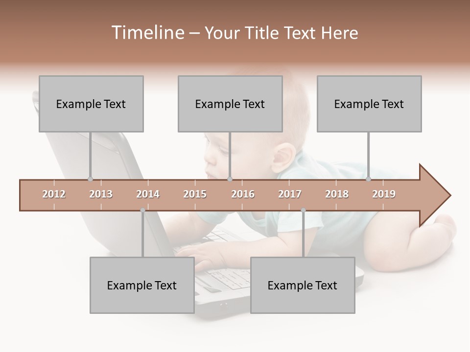 Business Using Girl PowerPoint Template