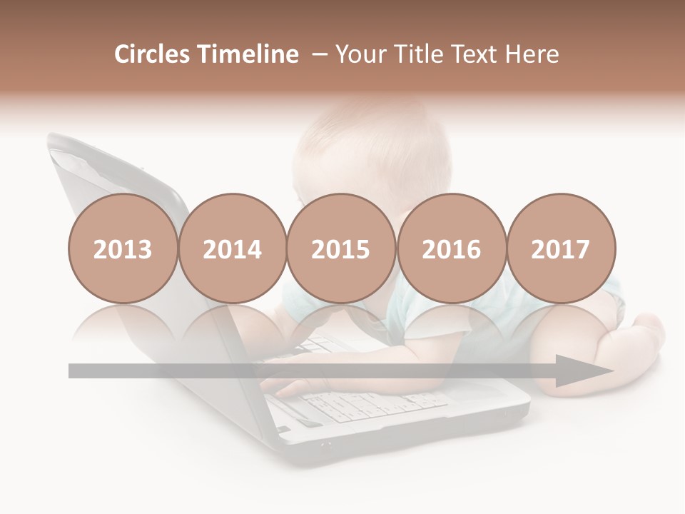 Business Using Girl PowerPoint Template