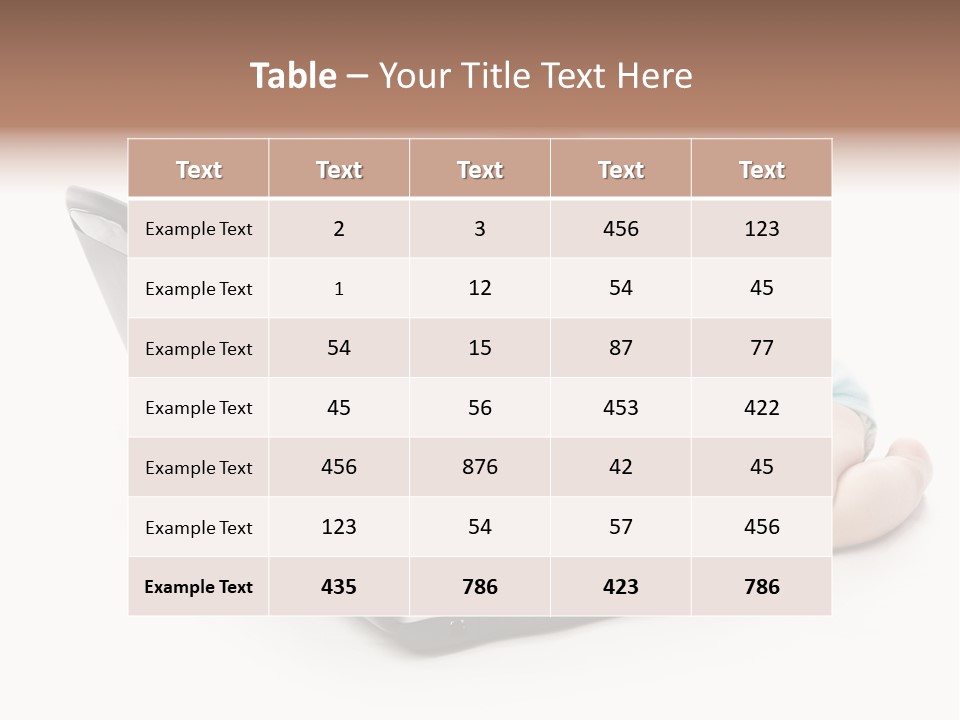 Business Using Girl PowerPoint Template