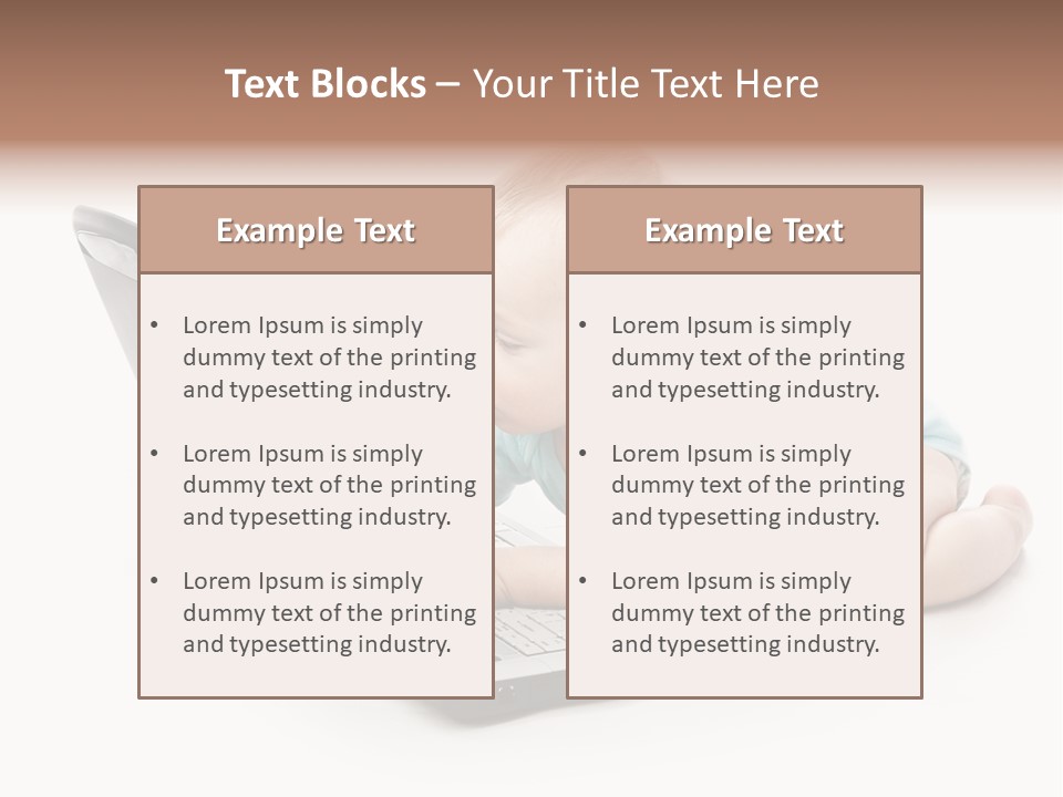 Business Using Girl PowerPoint Template